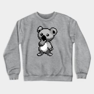 Cute and Cuddly Pixel Art Koala Bear Crewneck Sweatshirt